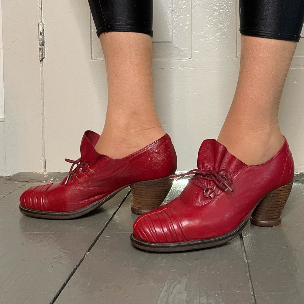 John Fluevog Red Heeled Shoes